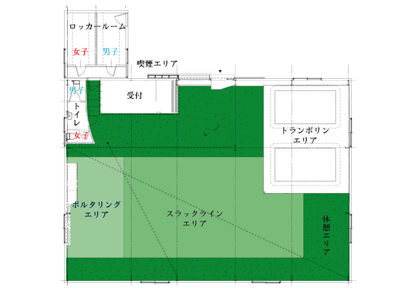 スラックライン パーク ガンバデ