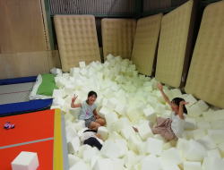 トランポリンパークさると