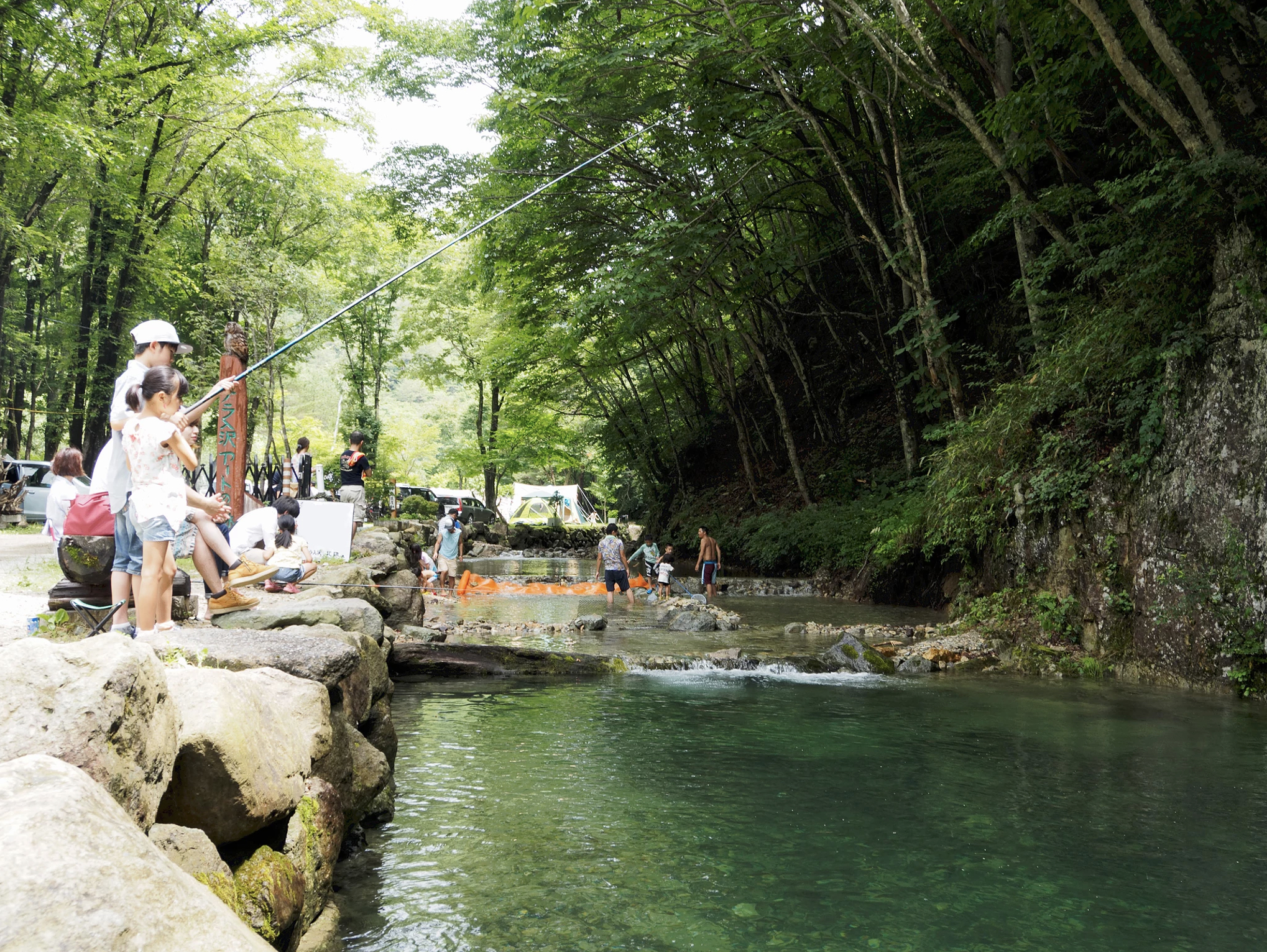 ナラ入沢渓流釣りキャンプ場